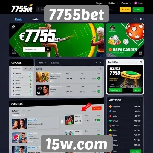 A interface do usuário do 7755bet é intuitiva