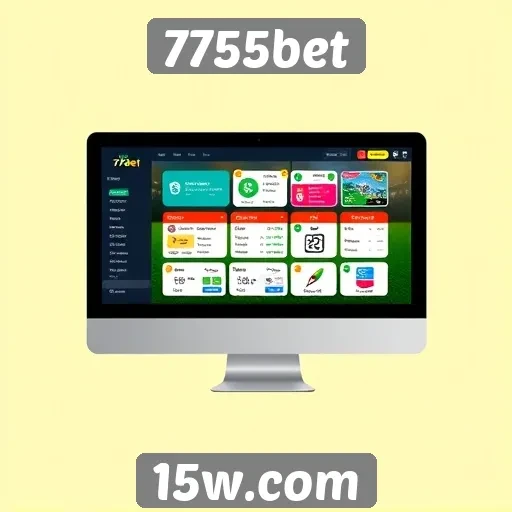 Interface do 7755bet é intuitiva e acessível